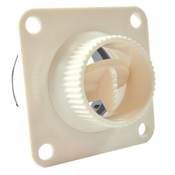 PLASTIC EYEBALL AIR VENT WHITE California Power Systems